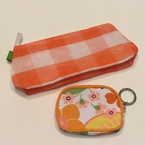 Clinique Bundle of Cosmetic Bags Both Zip